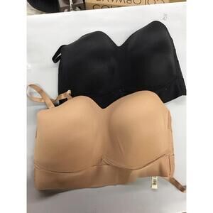 Rhonda shear molded mesh strapless convertible bras 2 pack size XL new HSN